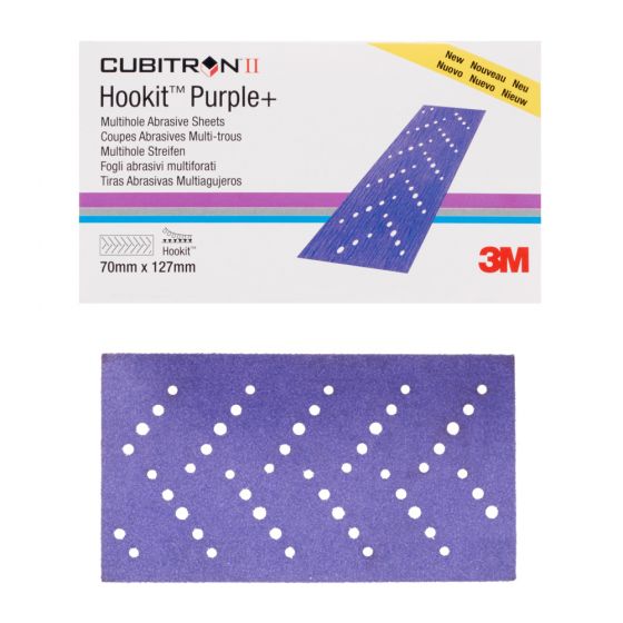 3M™ Cubitron™ II Hookit™ Purple Premium Streifen 737U / 334U 70 mm x 127 mm