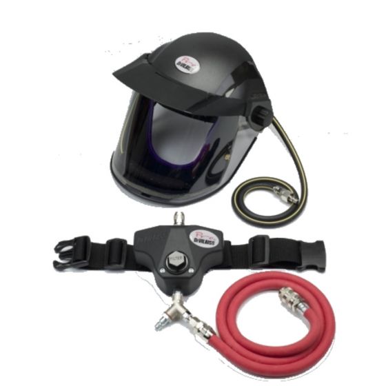 DeVilbiss® PROV-650, air fed visor outfit with waistbelt and hood
