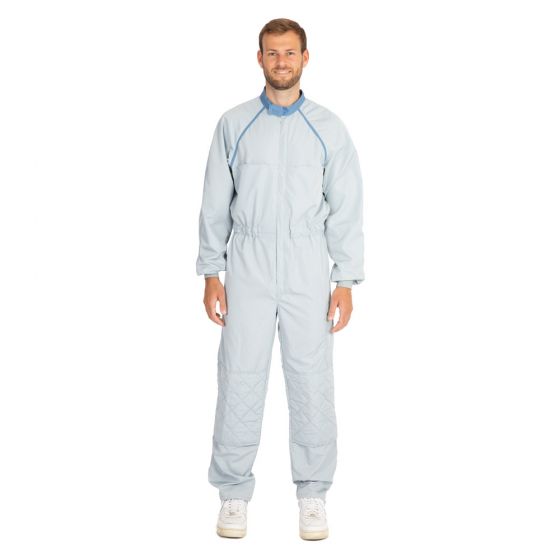 Wibeco 1501 - Painters coverall, silver/blue