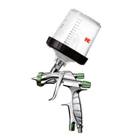 ANEST IWATA Spray Gun LS-400 entech Basecoat, 3M PPS Pro Kit carton with air cap/nozzle/needle and 600 ml PPS cup